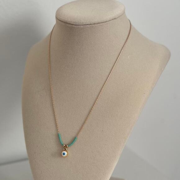 Other Jewelry - Gold and blue evil eye